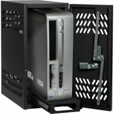 DATUM FILING SYSTEMS Datum Large Hanging CPU Locker, Black CPU2-T25